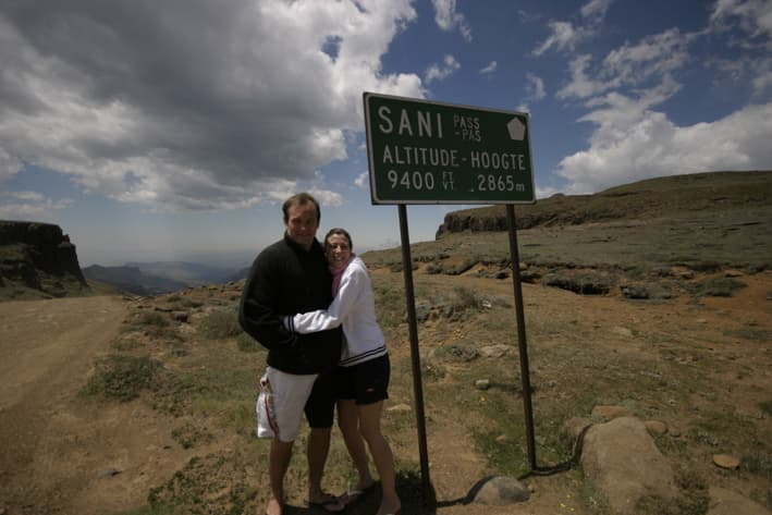 Shaun and Cristina in Lesotho